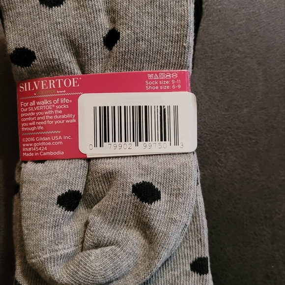 SILVERTOE comfort roll top women socks - Picture 2 of 5
